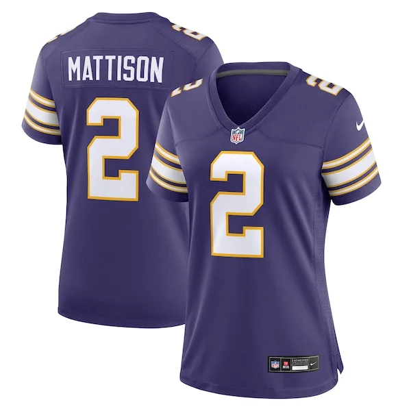 None Game NFL Jersey - Purple | Performance Football Apparel
