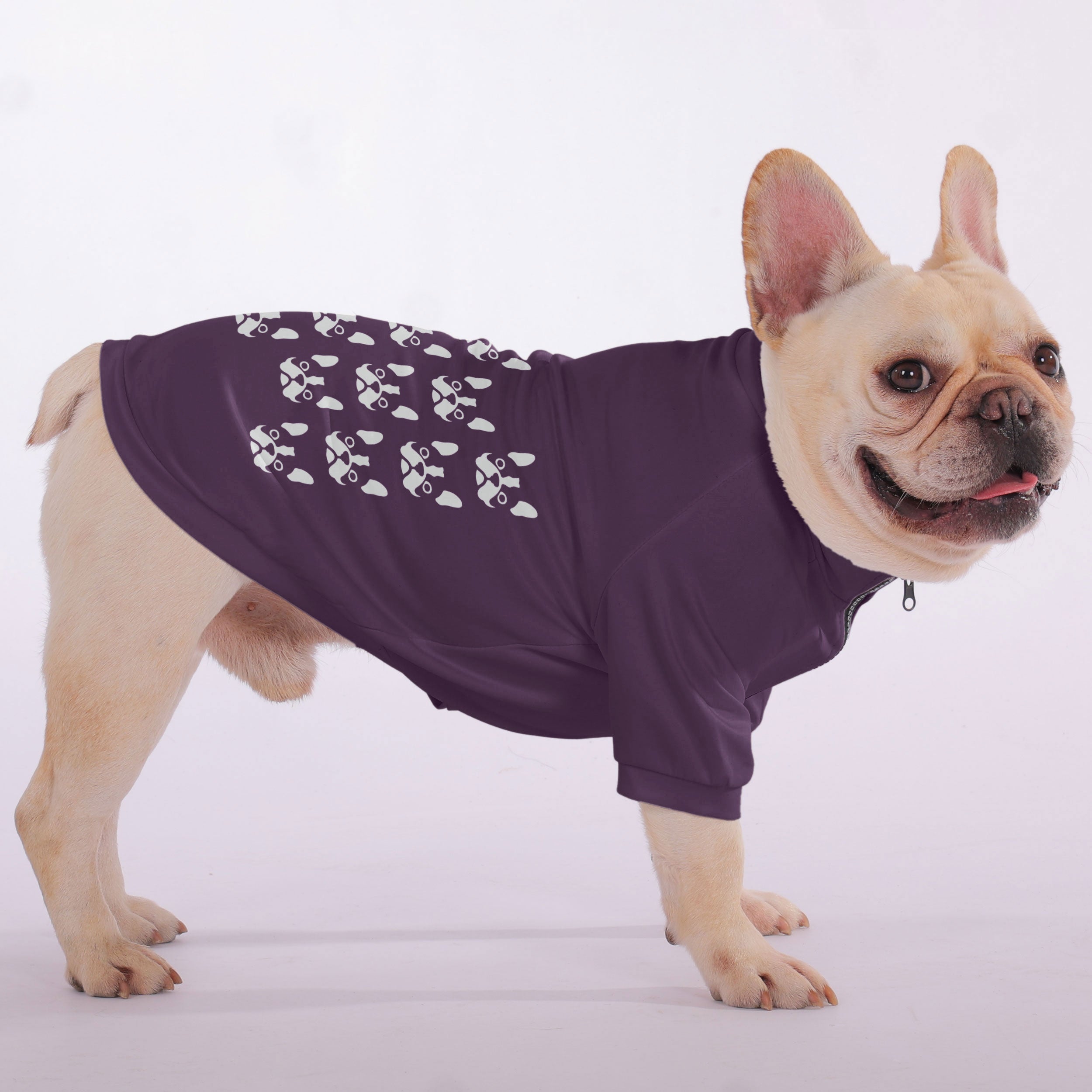 Zip-up Sweatshirt For French Bulldogs For Dog Lovers | Trendy Style