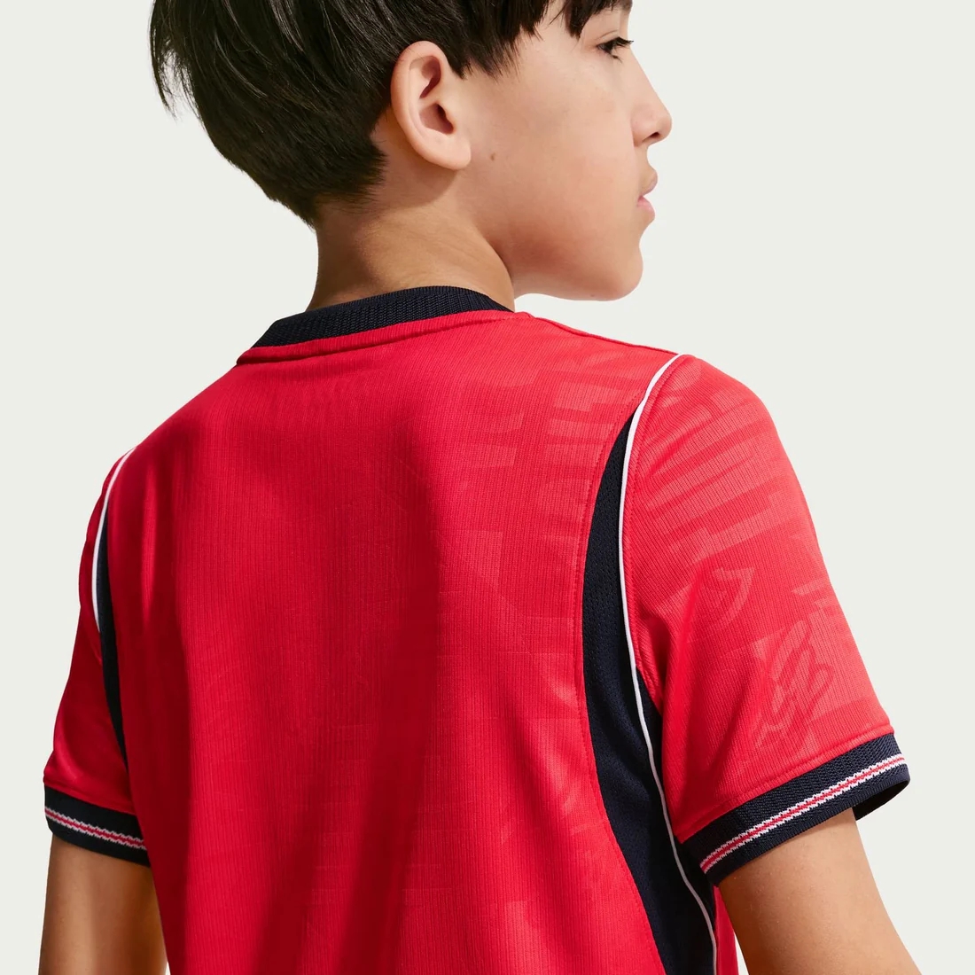 England 2026 Away Youth Jersey - Three Lions Speed Red Junior Kit