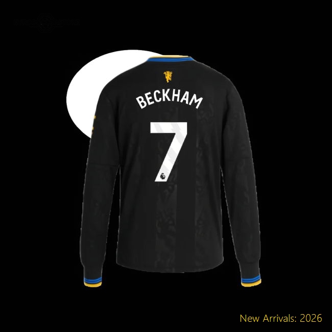 Durable Man Utd Kids Jersey Beckham 2025-2026 Dri-fit Easy-care