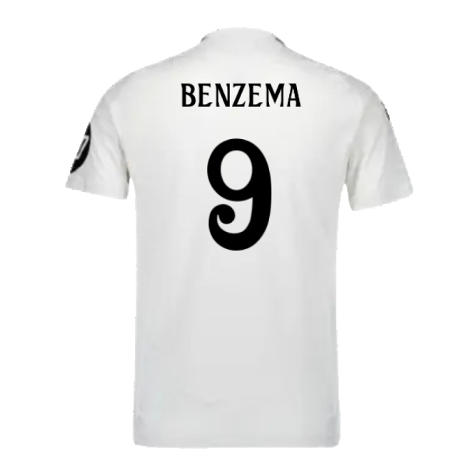2024-2025 Real Madrid Home Premium Jersey Benzema Puma Drycell