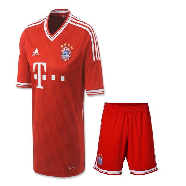 13-14 Bayern Munich Home Jersey KitShirtShort - Official Replica 905
