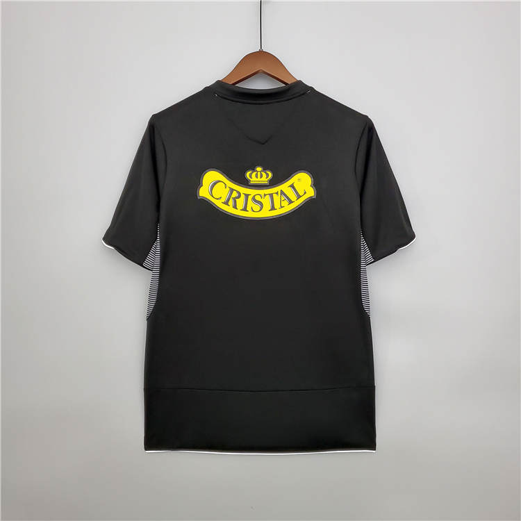 Match Quality Colo-Colo Retro Soccer Jersey 2006 Black Away Football