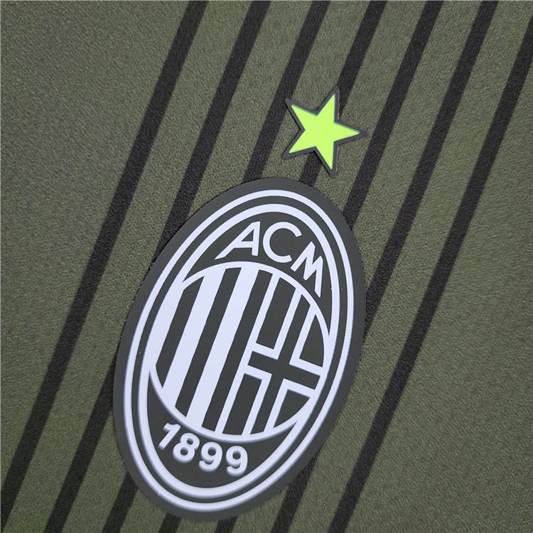 2223 AC Milan Third Dark Green Soccer Jersey Football Shirt -