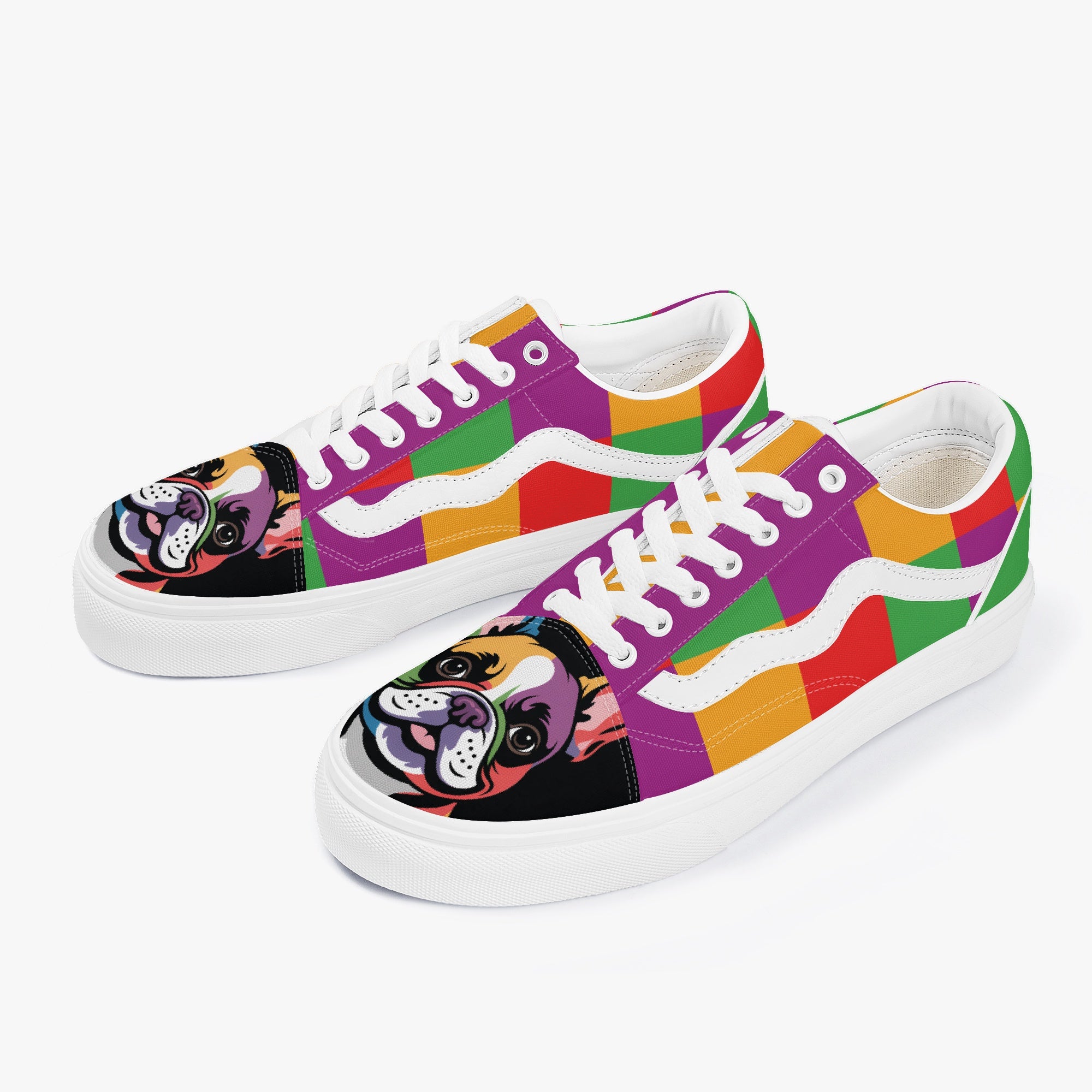 - Dog Owner Trendy Low-top Canvas Sneakers Outdoor Style | Unique Design