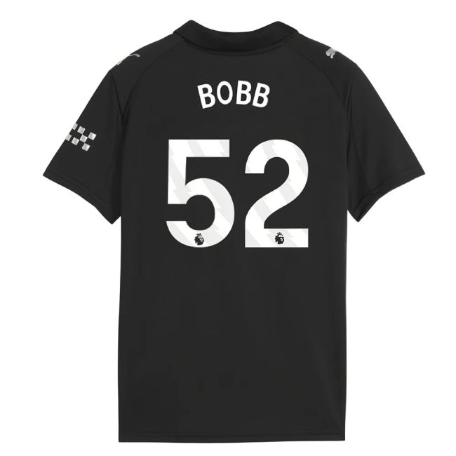 replica 2025-2026 Man City Away Shirt (Kids) (Bobb 52)