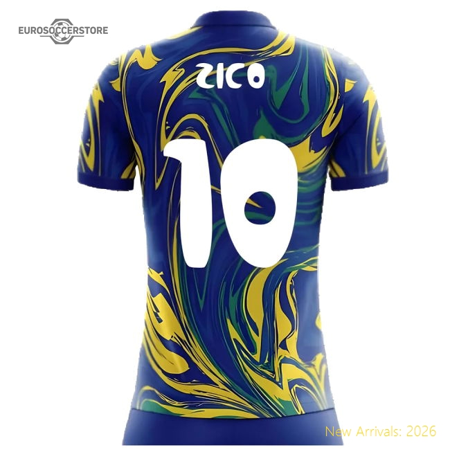 2025-2026 Brazil National Teams Away Concept Shirt Zico 10