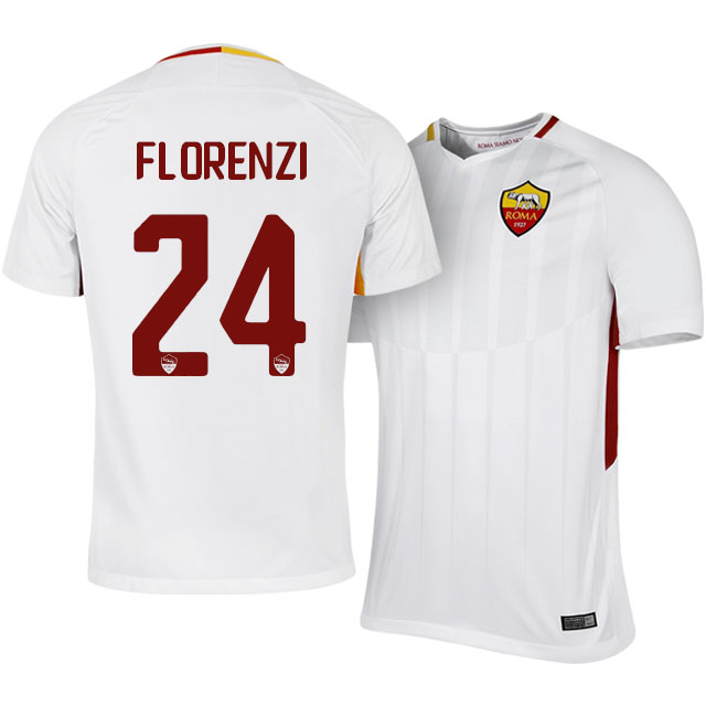 Elite Series Roma Away 201718 Alessandro Florenzi 24 Soccer Jersey