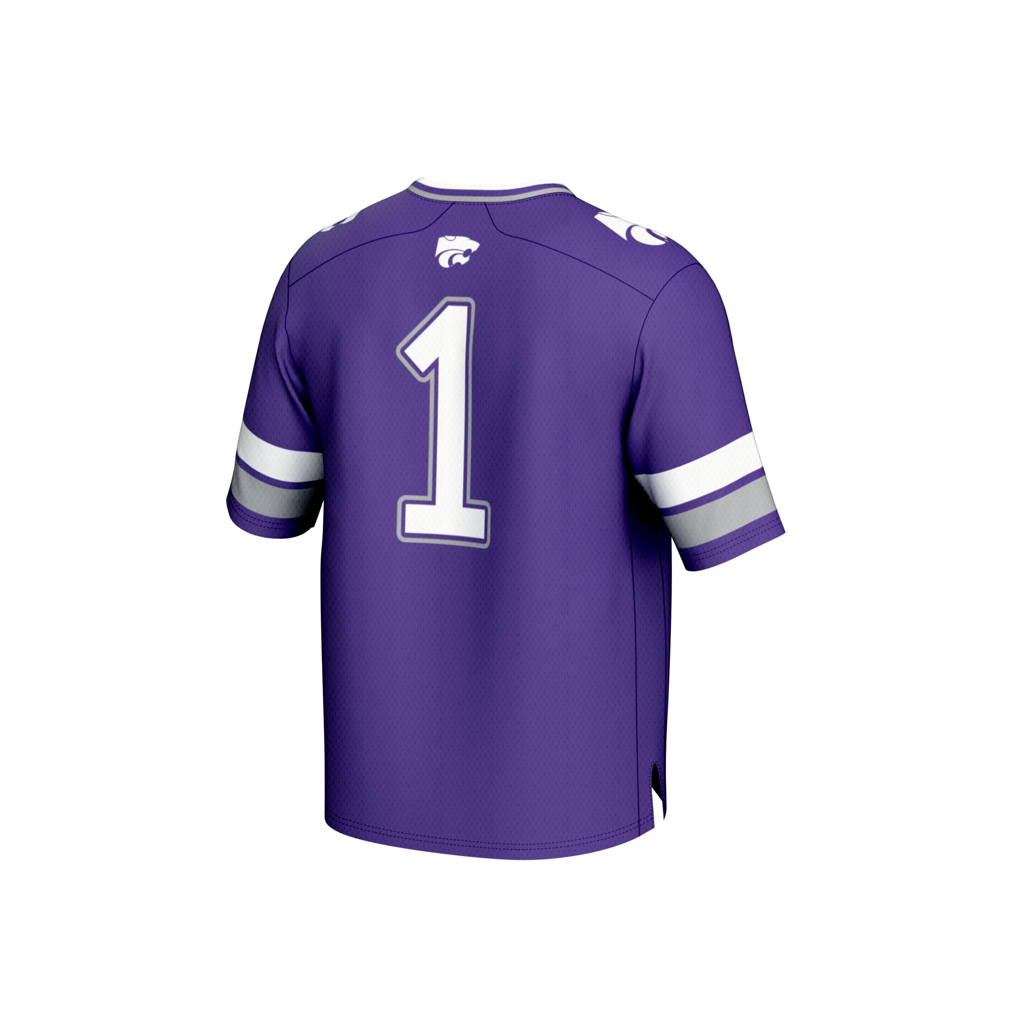 #1 Purple Kansas State Wildcats Lightweight Collegiate Football Fashion Jersey