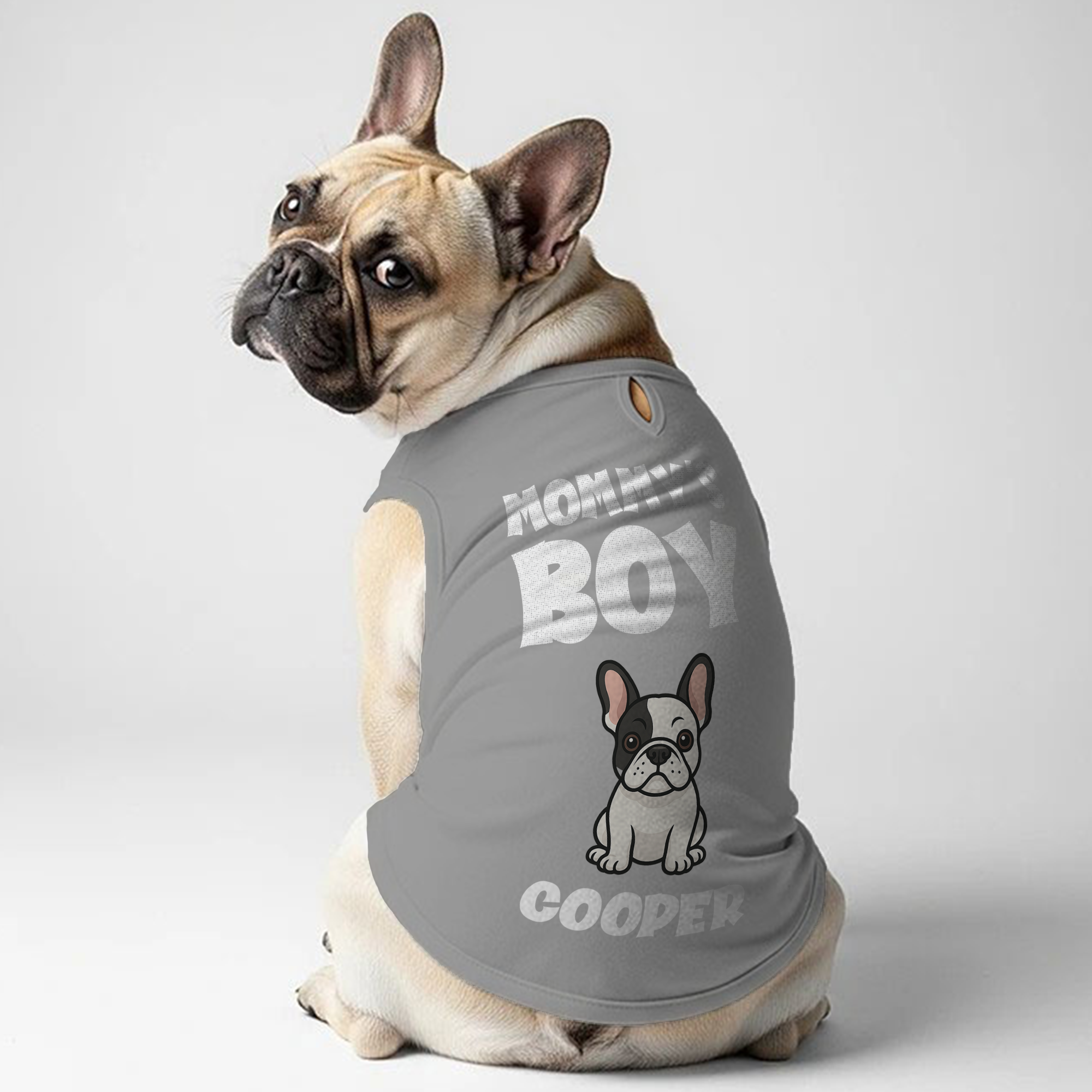 Pet-Lover Mommy’s Girl - Personalized Frenchie Shirt | Custom Dog T-s...