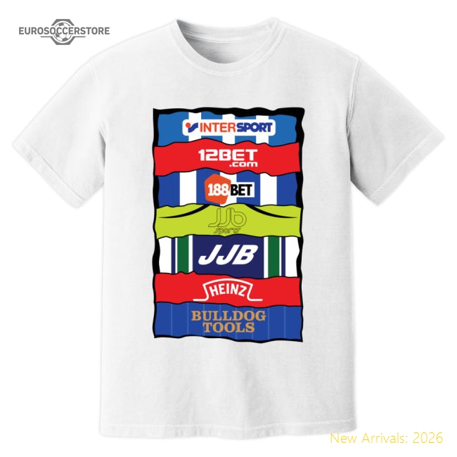 Authentic Wigan Sponsor History T-shirt (white) - Premium Quality