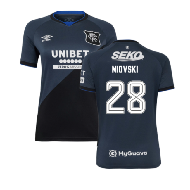 High Quality 2025-2026 Rangers Third Third Miovski 28 With Retro