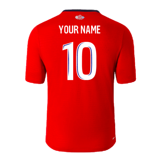 Premium-grade 2024-2025 Les Dogues Losc Home Shirt (your Name)