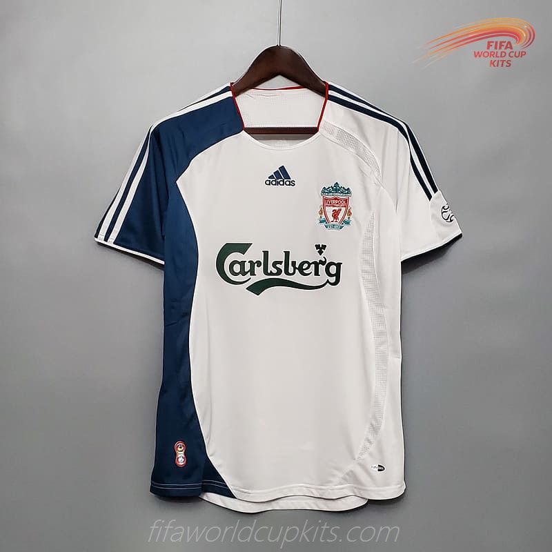 Liverpool 06-07 Away White Football Kit