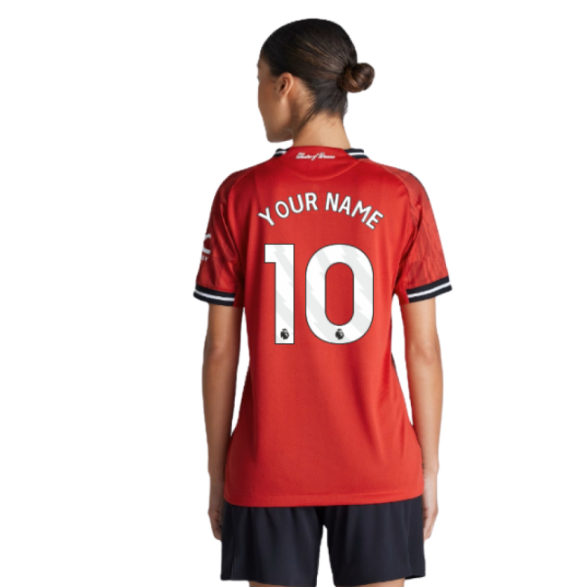 2025-2026 Man Utd Authentic Home Top (Womens) (Your Name)