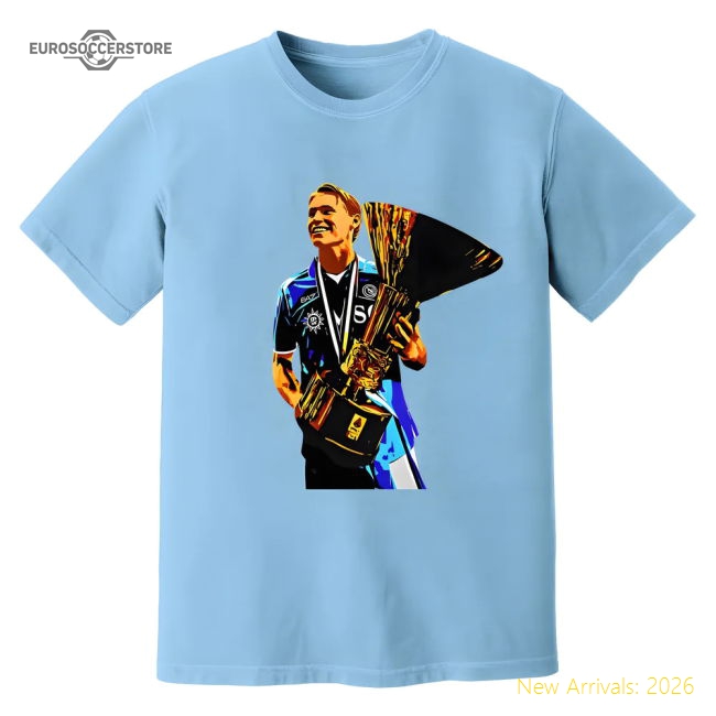 Best-Selling Scott Mctominay Napoli Serie A Trophy T-Shirt (Sky)