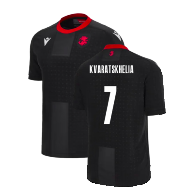Match Replica Georgia Away Supporter Shirt (Kids) (Kvaratskhelia 7)