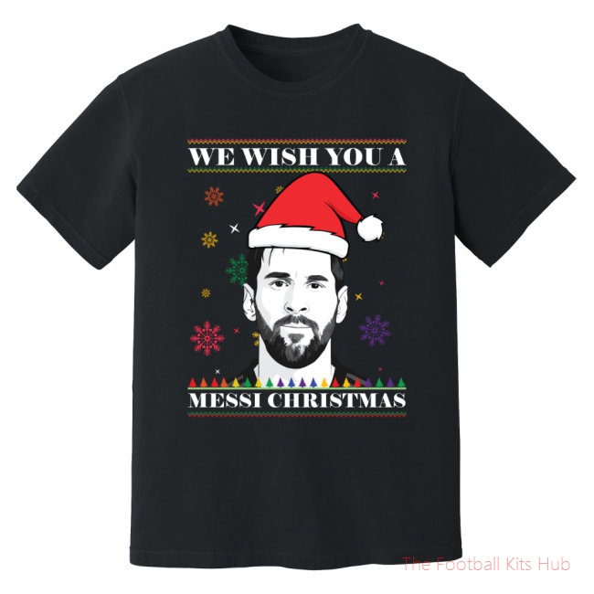 Lionel Messi Christmas T-Shirt (Black)