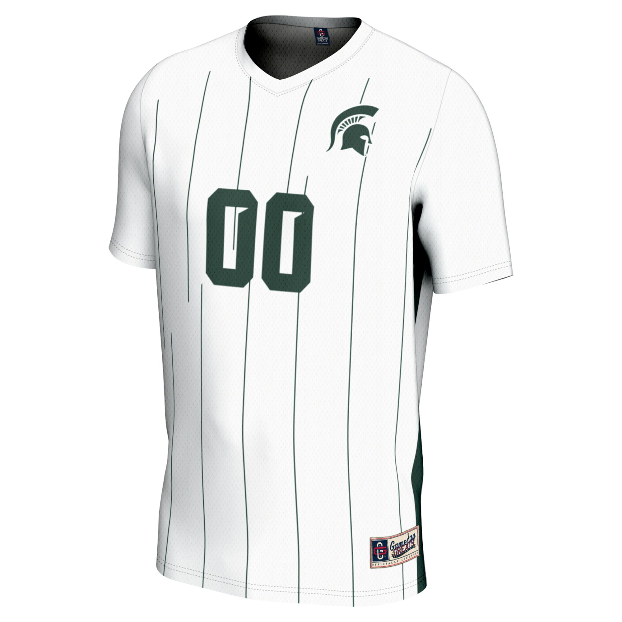[LK] Michigan State Spartans GameDay Greats Unisex NIL Pick-A-Player Men's Soccer Jersey - White