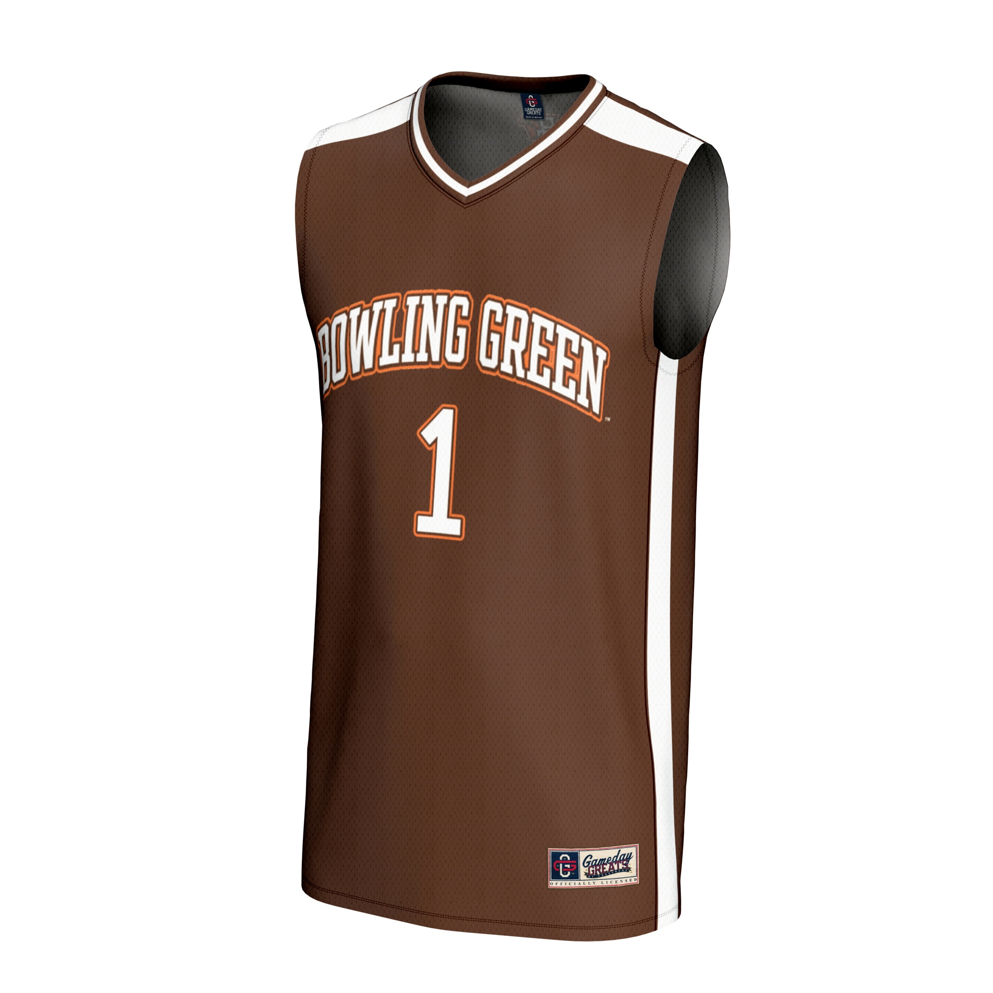 [NJP] Bowling Green St. Falcons GameDay Greats Unisex Lightweight Basketball Fashion Jersey - Brown