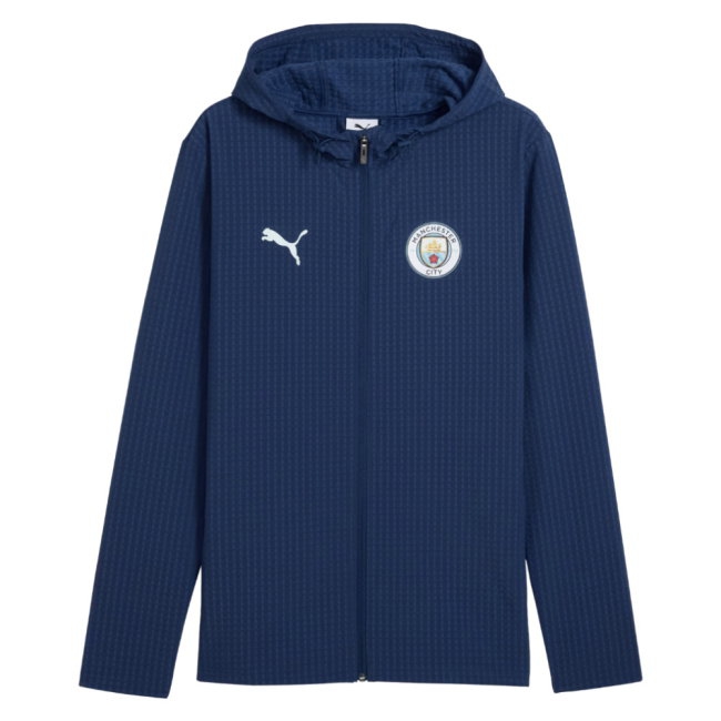 [HP] 2026-2027 Man City Training Softshell Jacket (Blue Jewel)