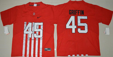 Men's OSU Ohio Red 2016 away jersey Archie Griffin #45 official Jersey