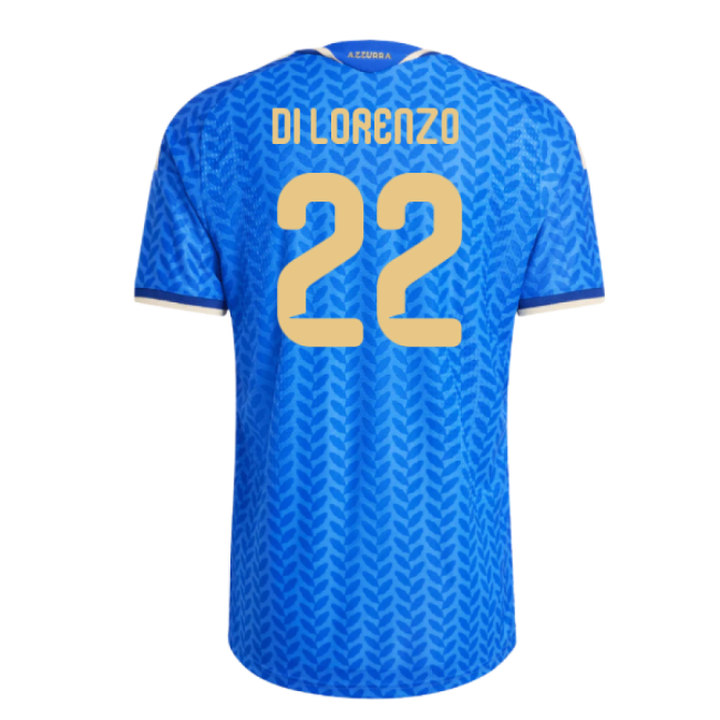 2026-2027 Italy Authentic Home Shirt (Di Lorenzo 22) Premium