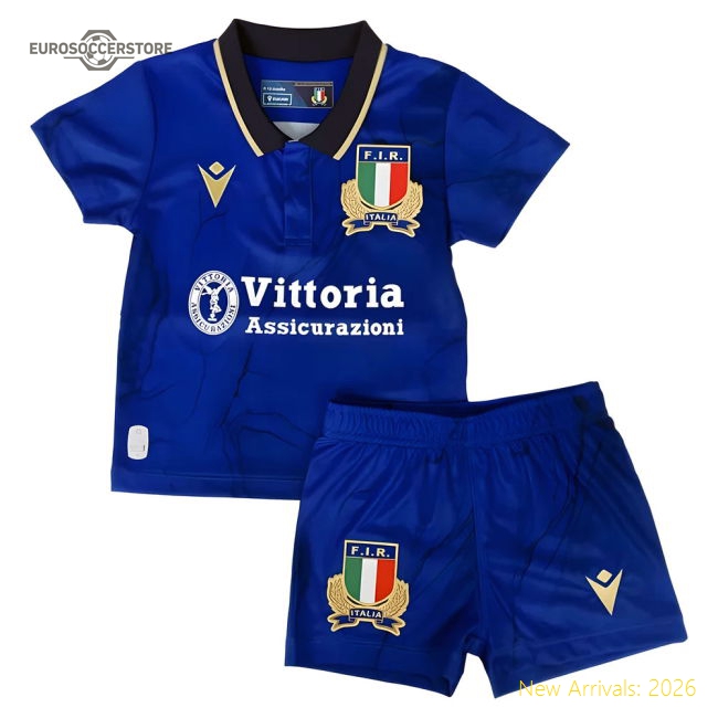 Italy Children 2025 Home Jersey Shirt Football Fan Match Day Essential