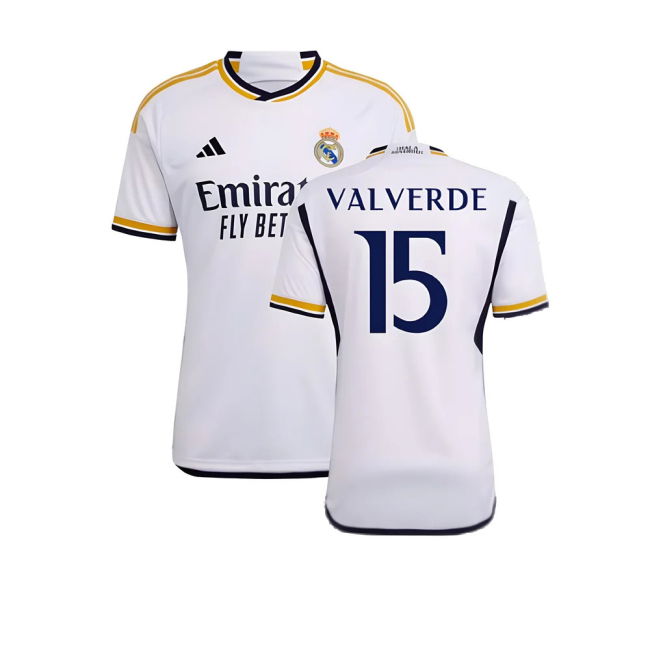 2023-2024 Genuina Camiseta Real Madrid Local - Hombres Con Valverde 15