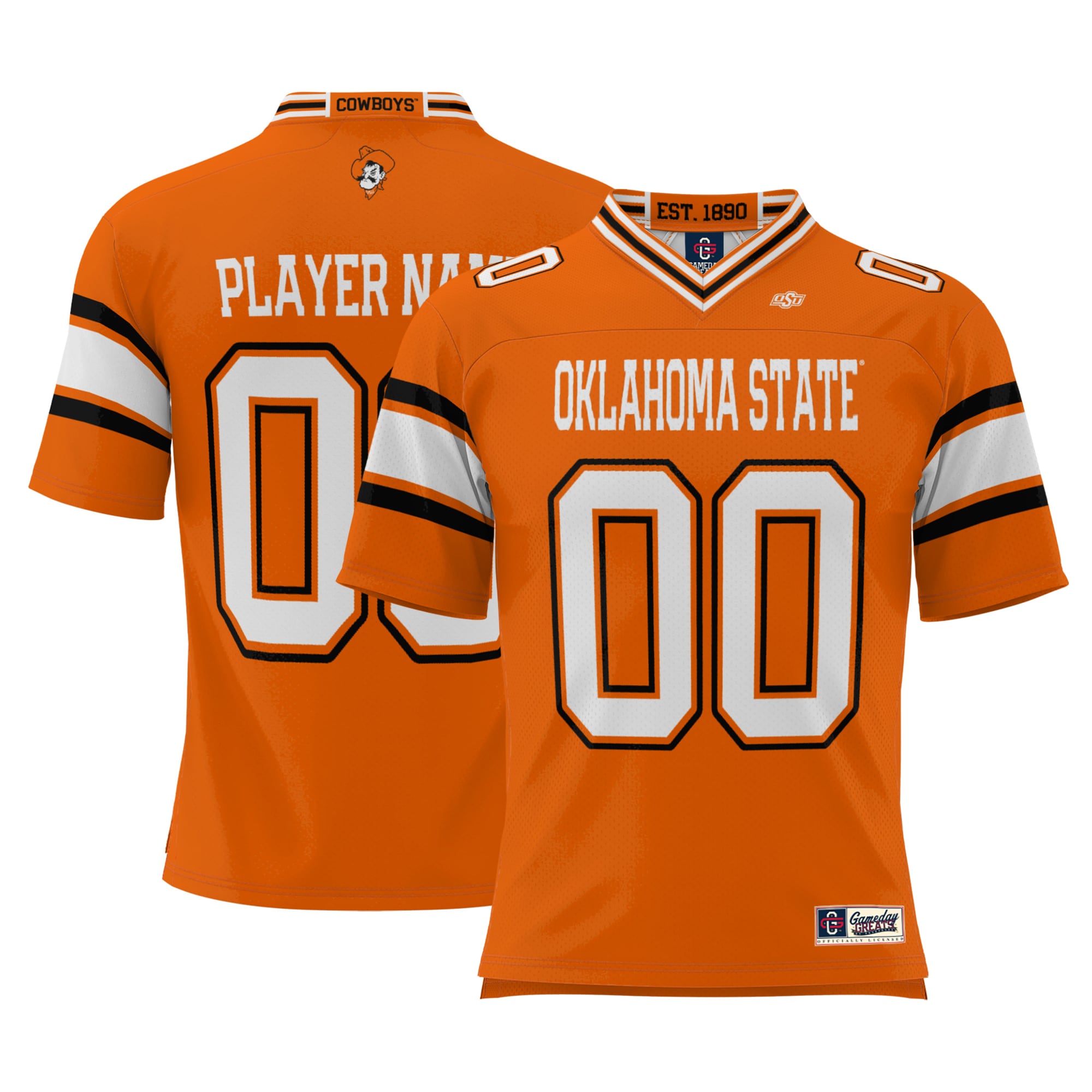 [NJP] Oklahoma State Cowboys GameDay Greats Youth NIL Pick-A-Player Football Jersey - Orange