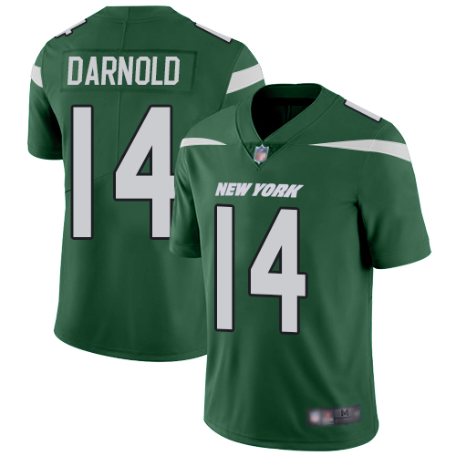 Official NFL New York Jets #14 Sam Darnold Green Limited Jersey