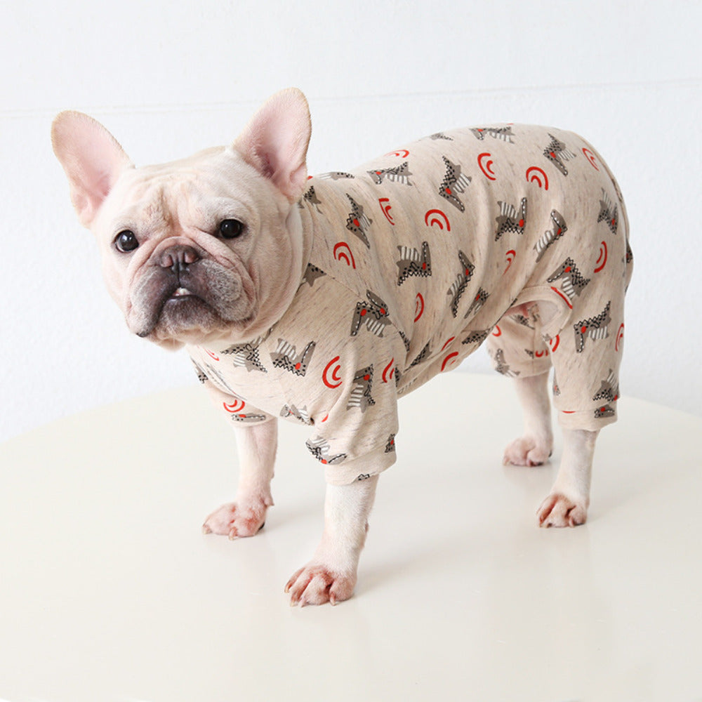 French Bulldog Frenchie Pajamas Cotton Onesis Suit Essential Dog Supply