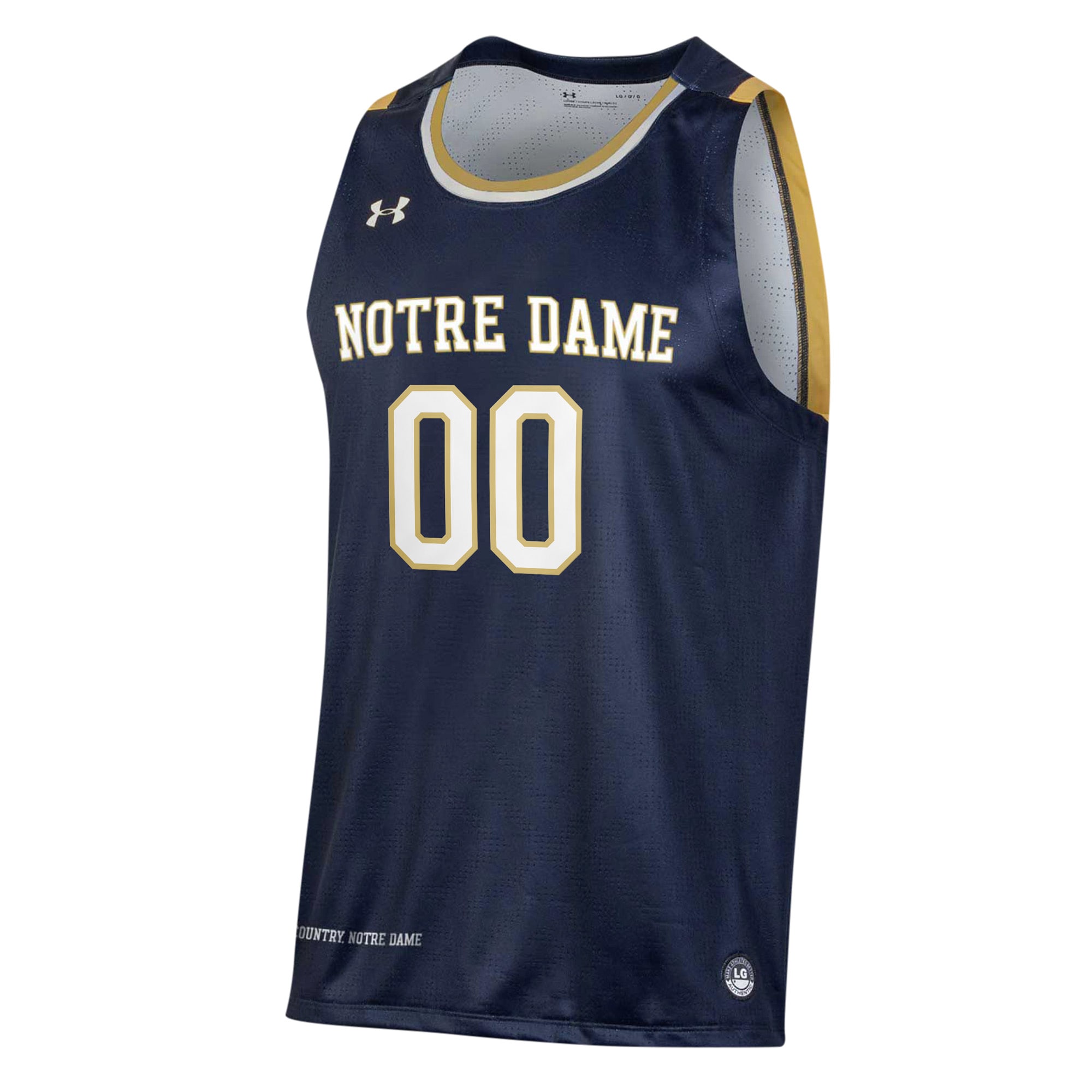[NJP] Notre Dame Fighting Irish Pick-A-Player NIL Men's Basketball Jersey - Navy
