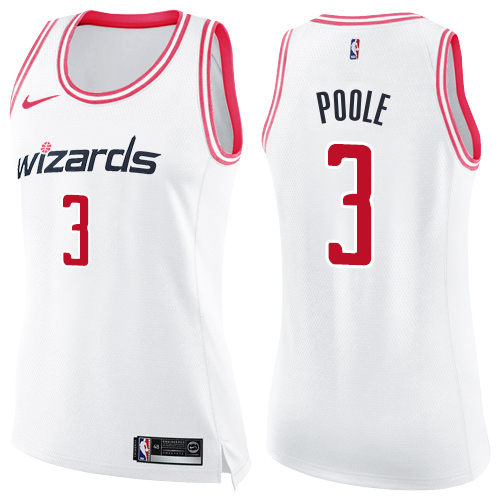 White Nike Wizards #3 Nike Jersey NBA Fan Apparel Basketball Jersey