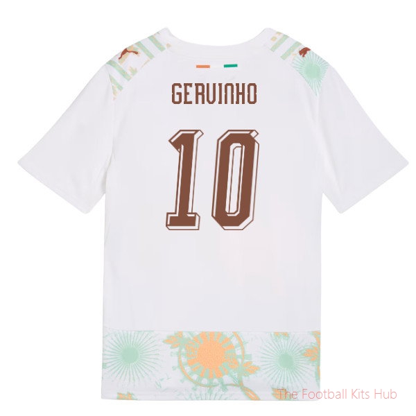 2026-2027 Ivory Coast Away Shirt (Kids) (Gervinho 10)