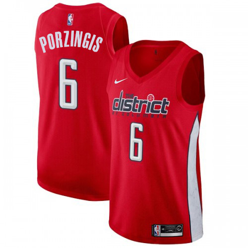Official WAS NBA Swingman Jersey #6 Kristaps Porzingis 2024 Earned -