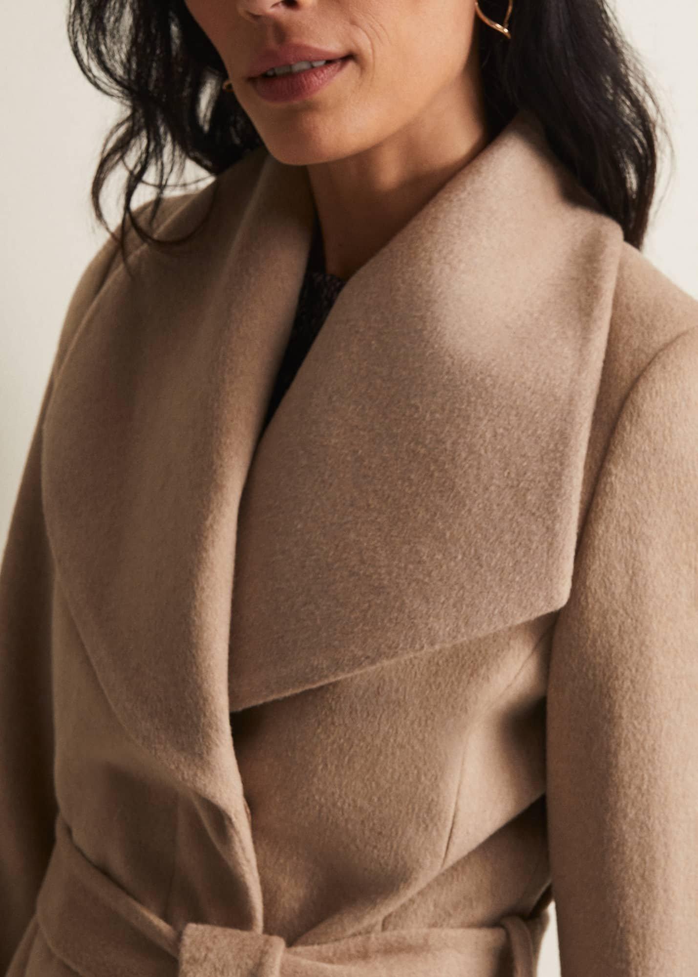 Nicci Belted Wool Coat