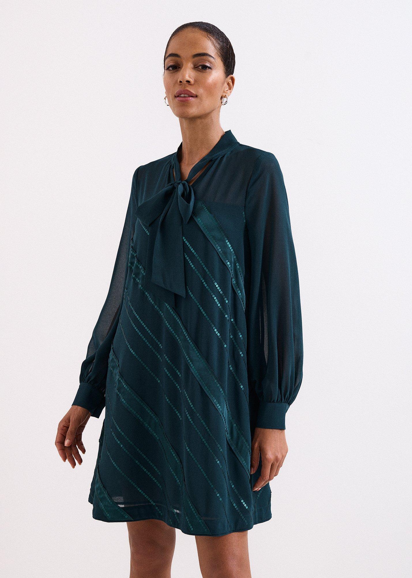 Sonali Satin Stripe Vinne Dress
