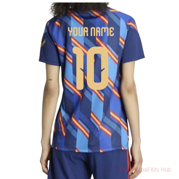 Spain 2026-2027 Home Pre-Match Shirt (Womens) (Your Name)