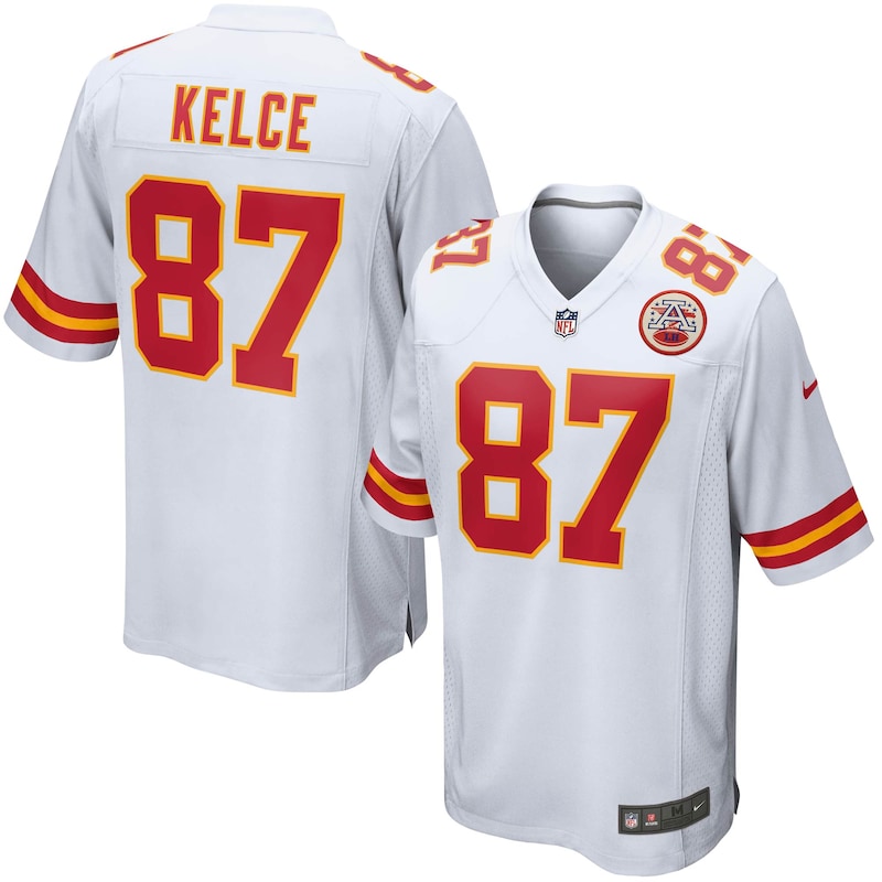 None Travis Kelce KC Chiefs Classic Elite Jersey Football Apparel
