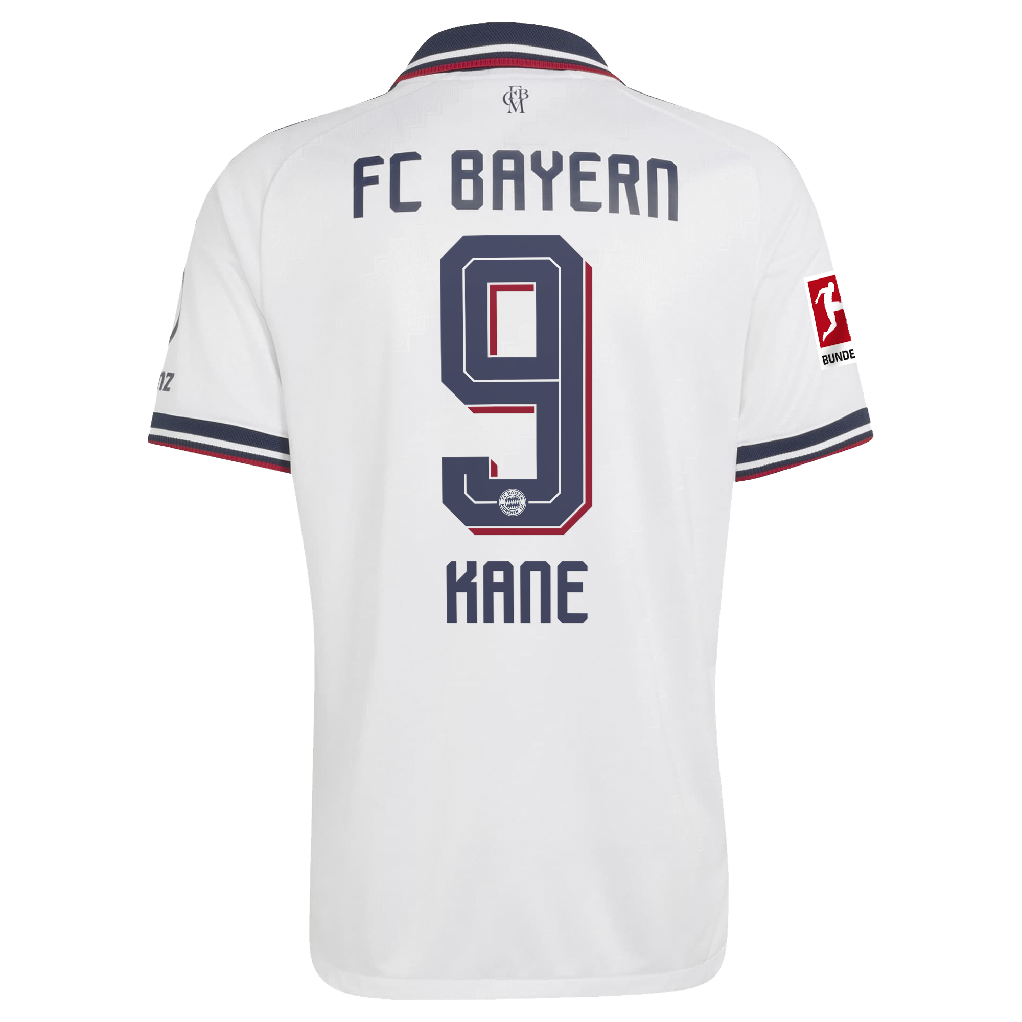 [SJH] Harry Kane #9 Bayern Munich 2026/27 Away On-Field Authentic Jersey - White