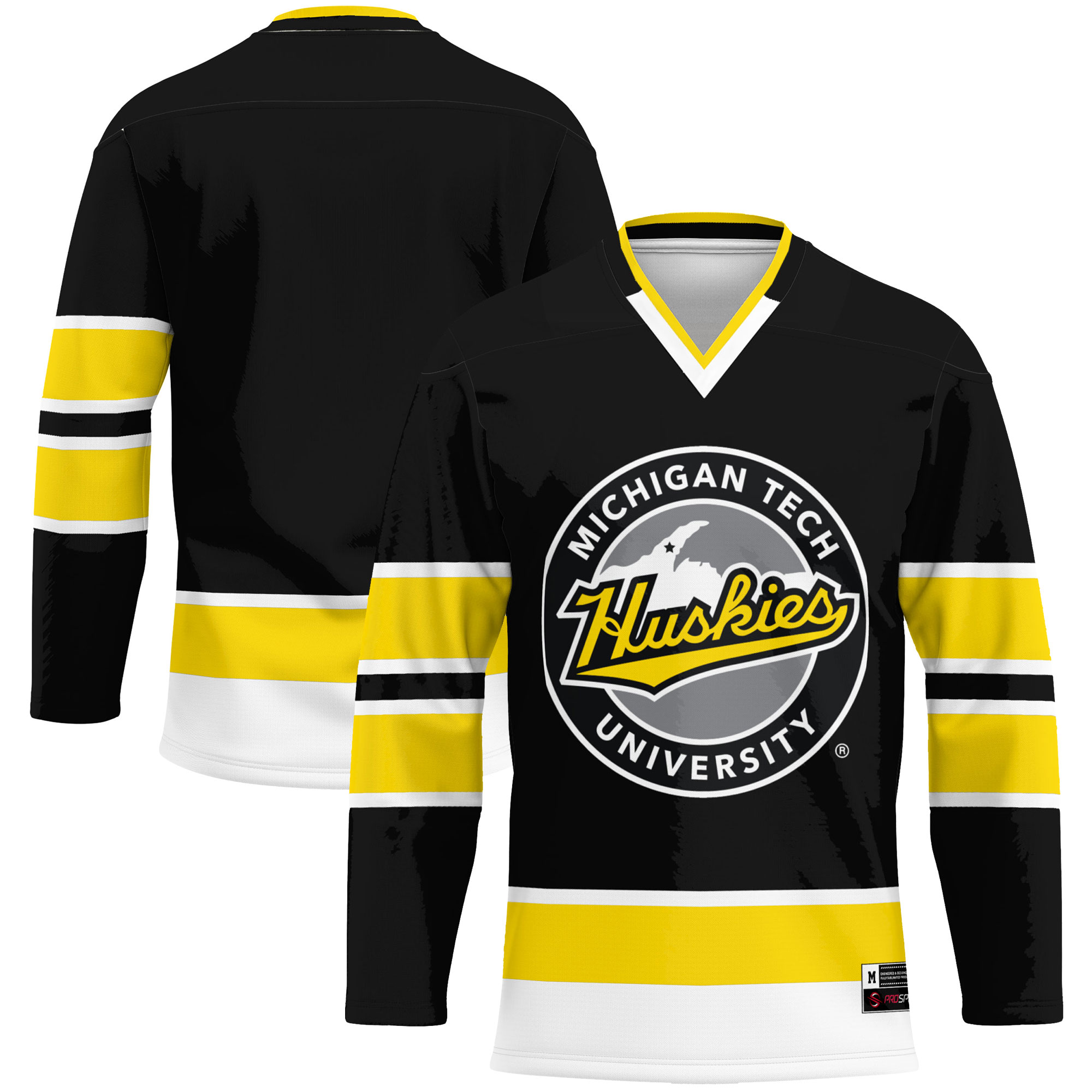 [DDG] Michigan Tech Huskies GameDay Greats Hockey Jersey - Gold