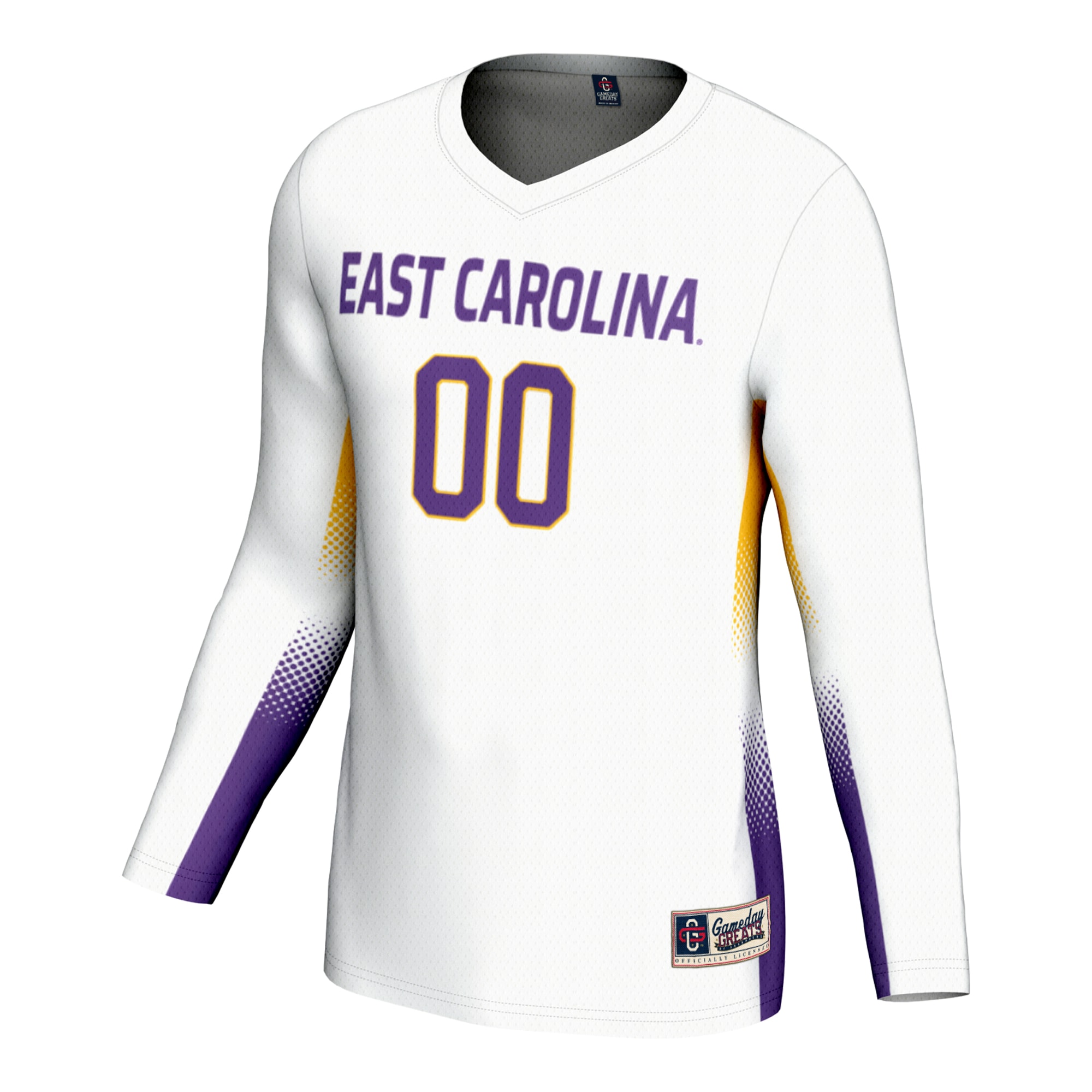 [NJP] ECU Pirates GameDay Greats Unisex NIL Lightweight Volleyball Jersey - White