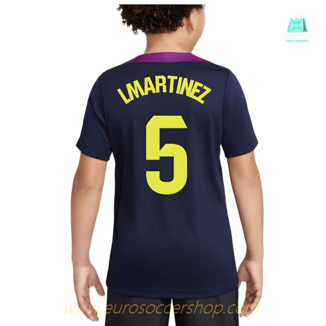 2025-2026 Barcelona Strike Training Shirt (Purple) - Kids (I.Martinez 5)