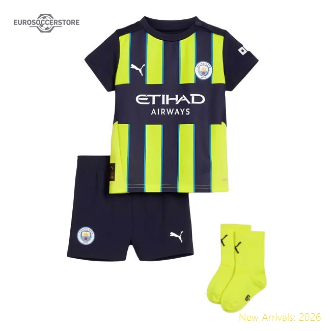 2024-2025 Man City Kids Soft Jersey Kids-safe Technology