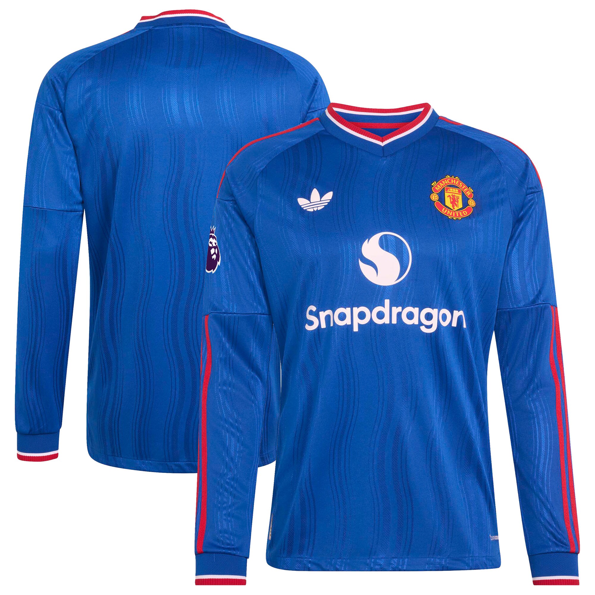[SJH] Manchester United 2026/27 Away On-Field Authentic Long Sleeve Patch Jersey - Royal