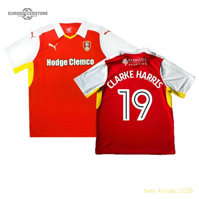 Official Rotherham 2016-17 Home Shirt ((good) Xl) (clarke Harris 19