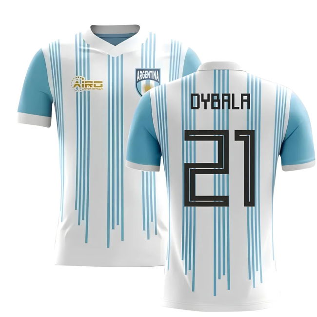 World 2025-2026 Argentina Home Concept Football Shirt (Dybala 21)