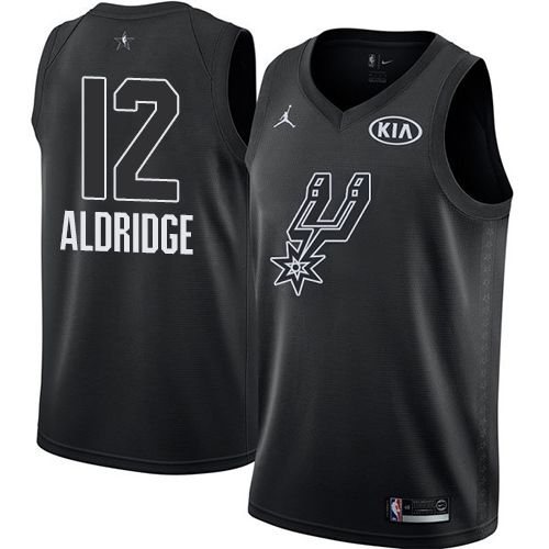 Nike San Antonio Spurs #12 LaMarcus Aldridge Black Youth NBA Jordan Swingman 2018 All-Star Game Jersey Youth