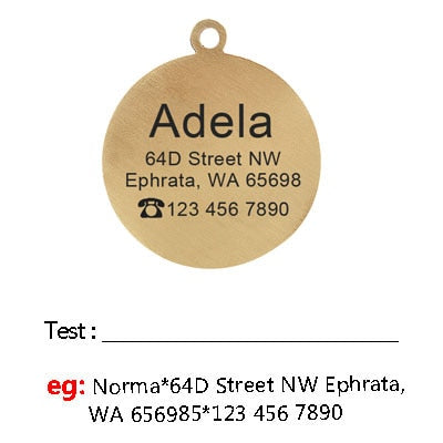 Personalized Engraved ID Tag for French Bulldog